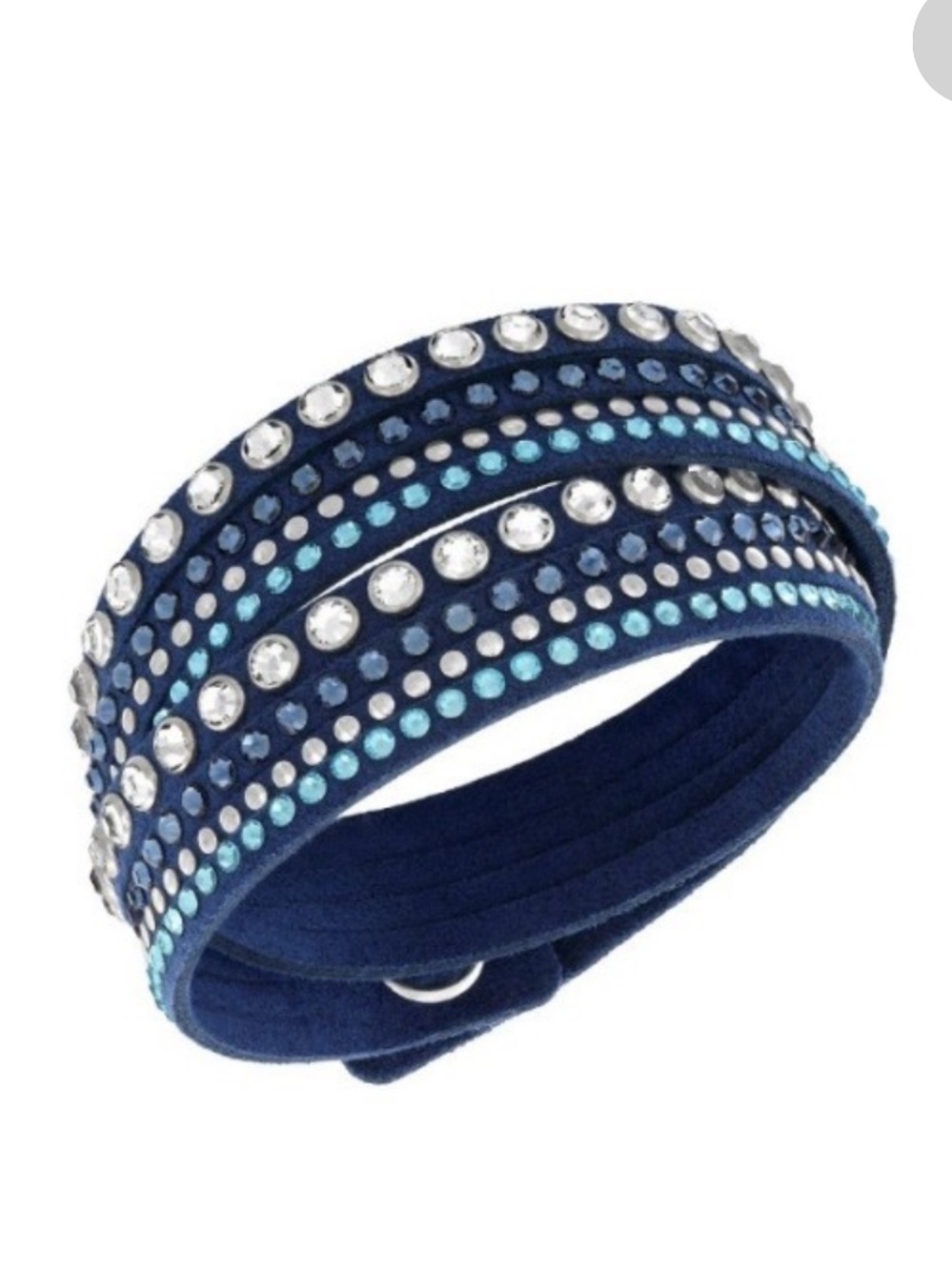 Swarovski Teal Crystal Wrap Bracelet